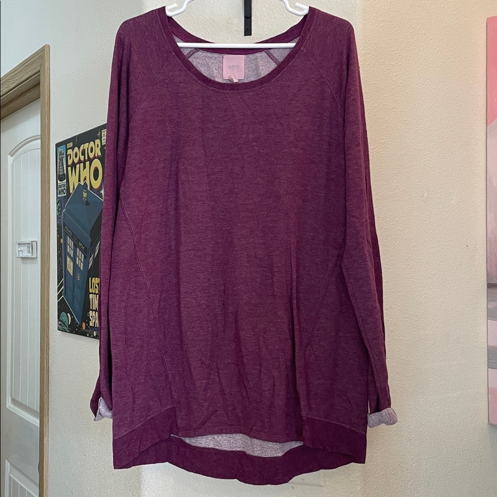 Alfani Purple Long Sleeve Top
